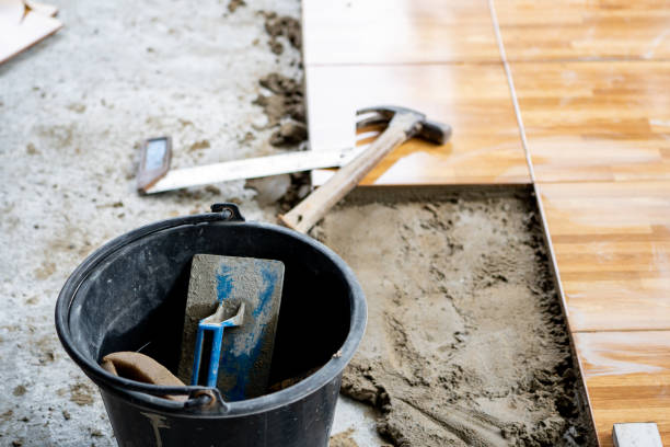 istock instrument for improvemet ceramic floor building in working 1160419936