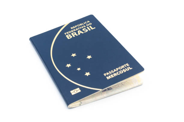 This image is about Indian Passport isolated on white background with clipping path and full depth of field