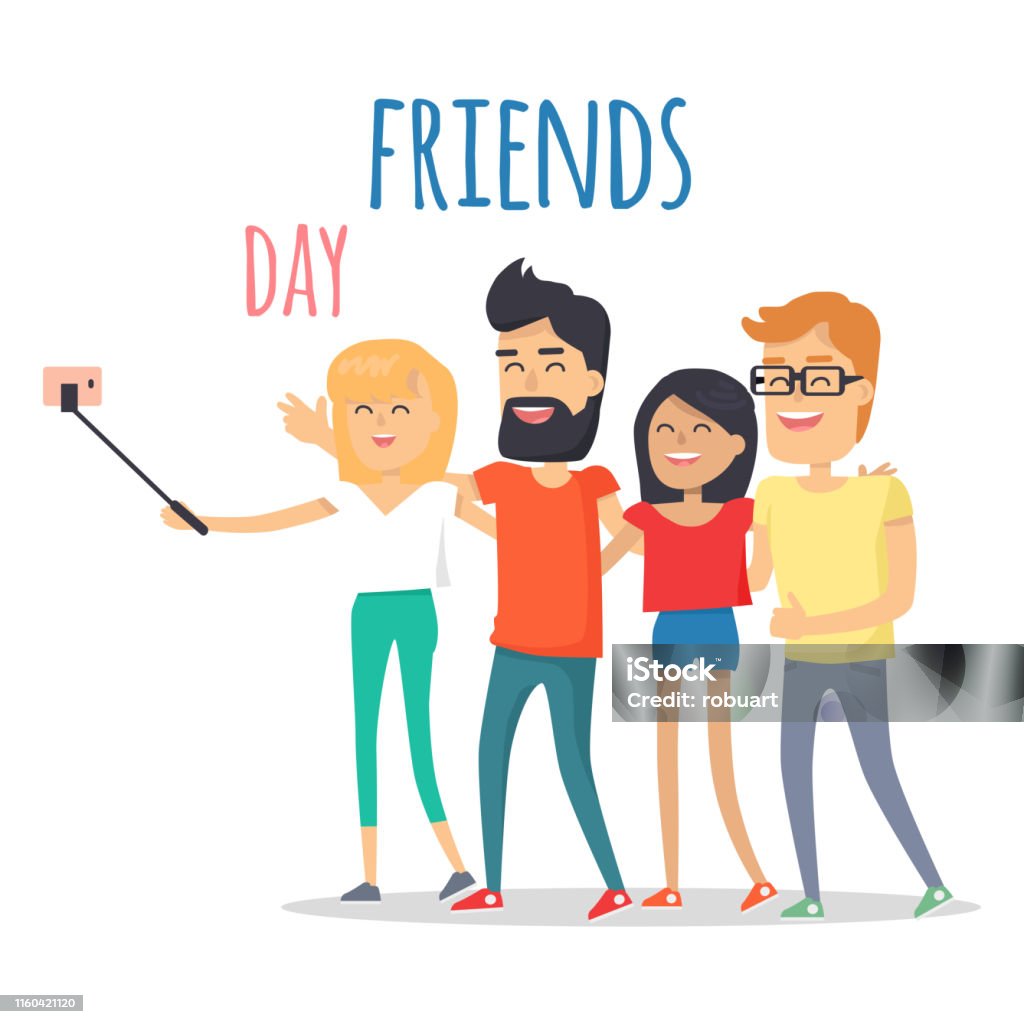 Bạn Bè Kỷ Niệm Khái Niệm Vector Ngày Hữu Nghị Hình minh họa Sẵn có ...
