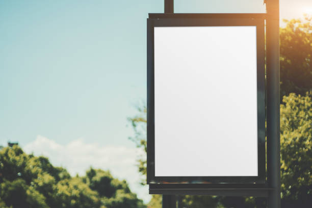 istock A lamp post with a poster mock-up 1160423641