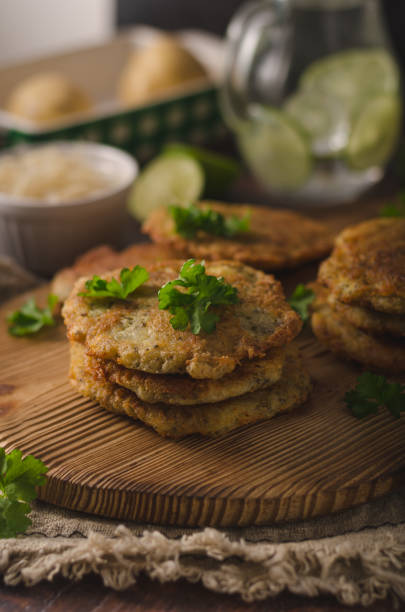 istock Delish potato pancakes prepare home 1160423857