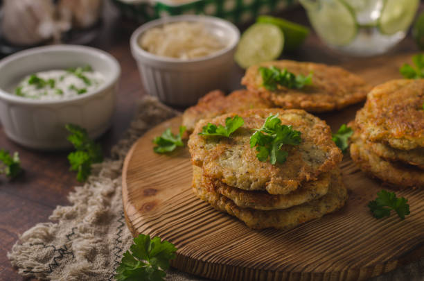 istock Delish potato pancakes prepare home 1160424478