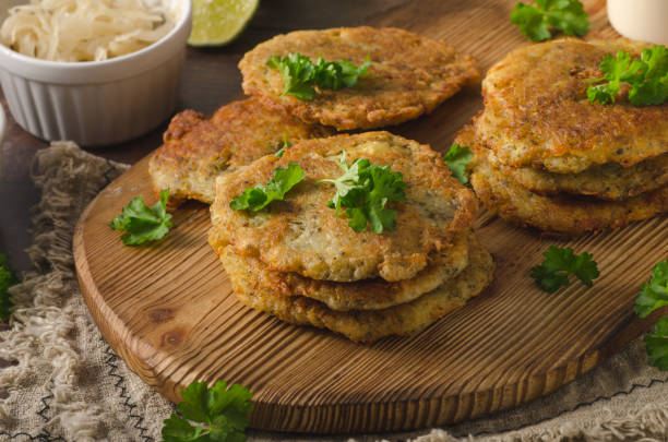 istock Delish potato pancakes prepare home 1160424637
