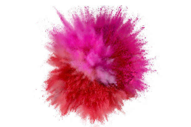 istock Colored powder explosion. Abstract closeup dust on backdrop. Colorful explode. Paint holi 1160425869