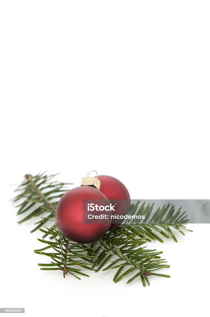 Bolas de Navidad rojo - Foto de stock de Adorno de navidad libre de derechos