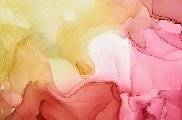 istock Abstract colorful background, wallpaper. Mixing acrylic paints. Modern art. Marble texture. Alcohol ink colors  translucent 1160426394