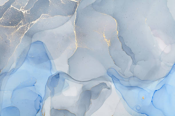 istock Abstract colorful background, wallpaper. Mixing acrylic paints. Modern art. Marble texture. Alcohol ink colors  translucent 1160426432