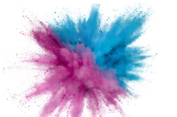 istock Colored powder explosion. Abstract closeup dust on backdrop. Colorful explode. Paint holi 1160426528