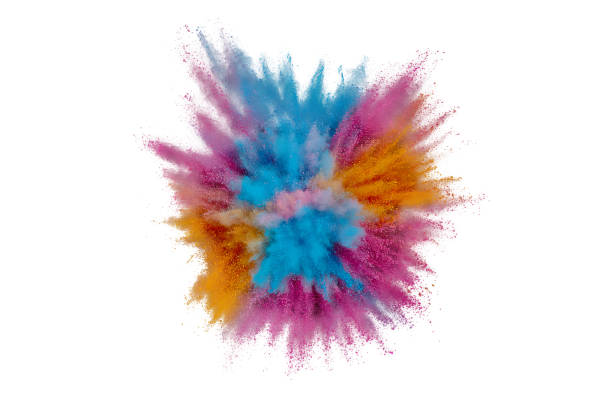 istock Colored powder explosion. Abstract closeup dust on backdrop. Colorful explode. Paint holi 1160426614