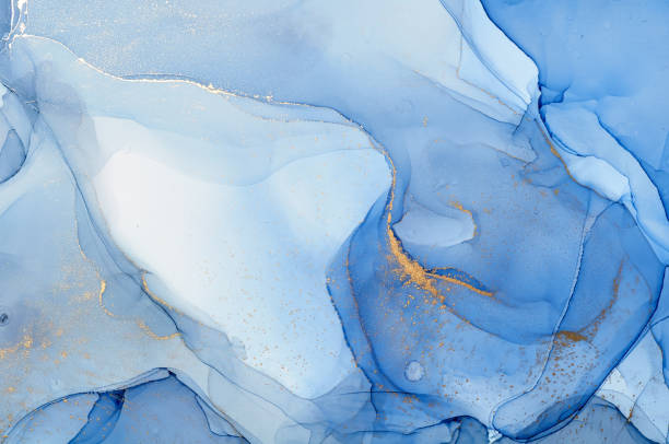istock Abstract colorful background, wallpaper. Mixing acrylic paints. Modern art. Marble texture. Alcohol ink colors  translucent 1160426620