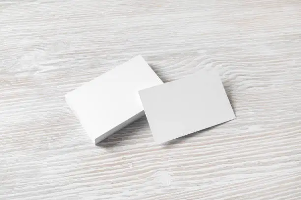 Photo of Blank business cards