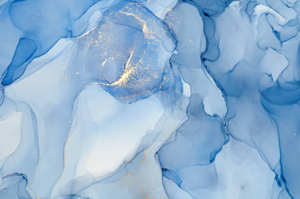 istock Abstract colorful background, wallpaper. Mixing acrylic paints. Modern art. Marble texture. Alcohol ink colors  translucent 1160427285