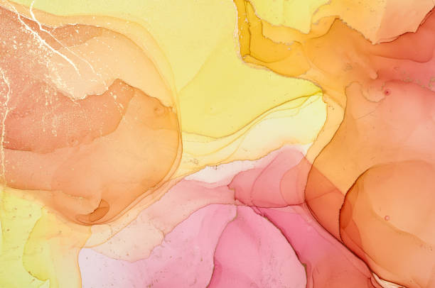 istock Abstract colorful background, wallpaper. Mixing acrylic paints. Modern art. Marble texture. Alcohol ink colors  translucent 1160427307