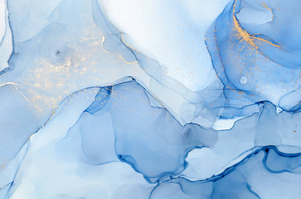 istock Abstract colorful background, wallpaper. Mixing acrylic paints. Modern art. Marble texture. Alcohol ink colors  translucent 1160427311