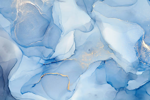 istock Abstract colorful background, wallpaper. Mixing acrylic paints. Modern art. Marble texture. Alcohol ink colors  translucent 1160427416
