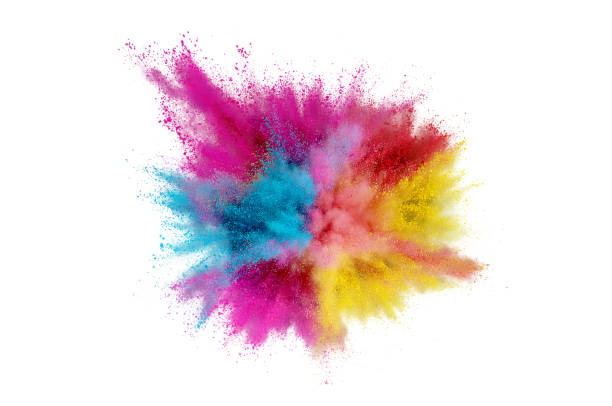 istock Colored powder explosion. Abstract closeup dust on backdrop. Colorful explode. Paint holi 1160427502