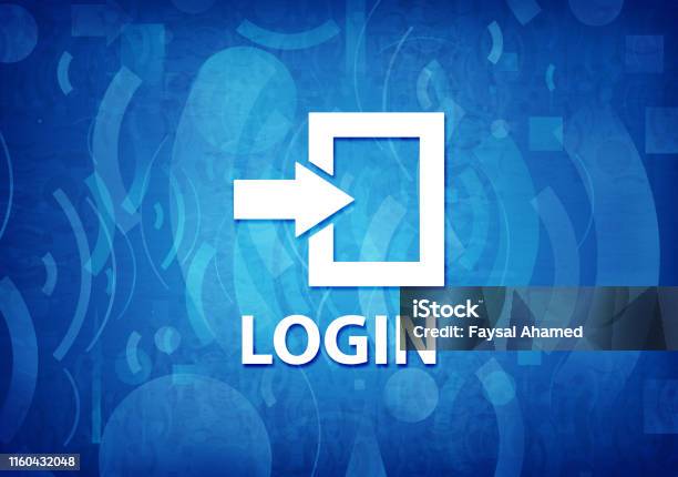 Login Background Color Blue Login Cyan Blue Background Stock Illustration - Download Image Now ...