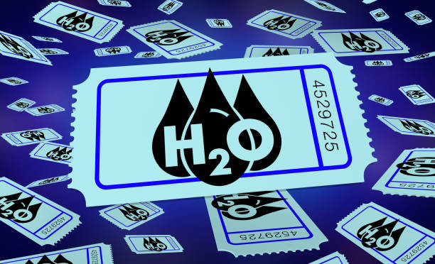 Water H20 Drinkable Clean Resource Ticket Enter to Win 3d Illustration