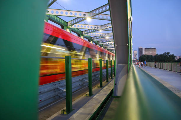 istock Tram on a bridge in Bratislava 1160434381