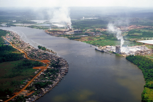 Industry located on the Jari River.