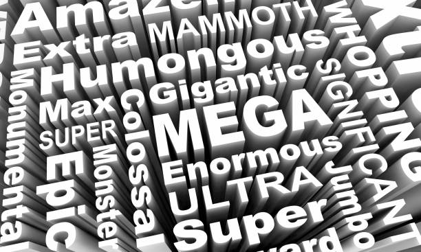 istock Mega Super Ultra Huge Word Collage 3d Illustration 1160451241