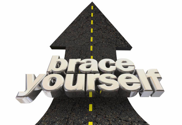 Brace Yourself Get Ready Prepared Big Change Coming Road 3d Illustration