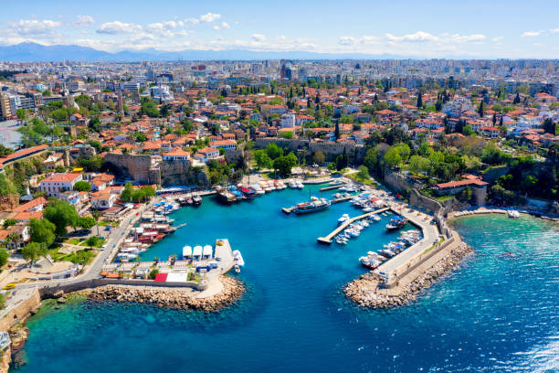 istock Antalya Harbor, Turkey, taken in April 2019 1160452503