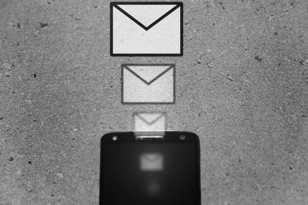 istock smartphone message icons black and white horizontal 1160455003