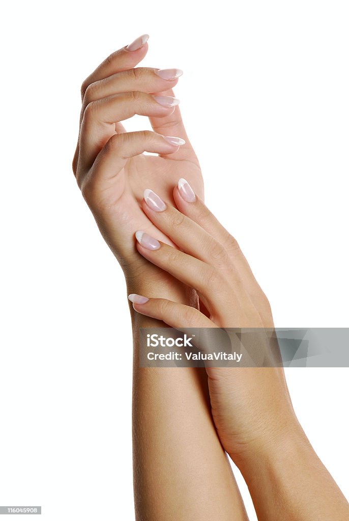 Excellent shape Manicure and Gesturing. Beauty Product Stock Photo