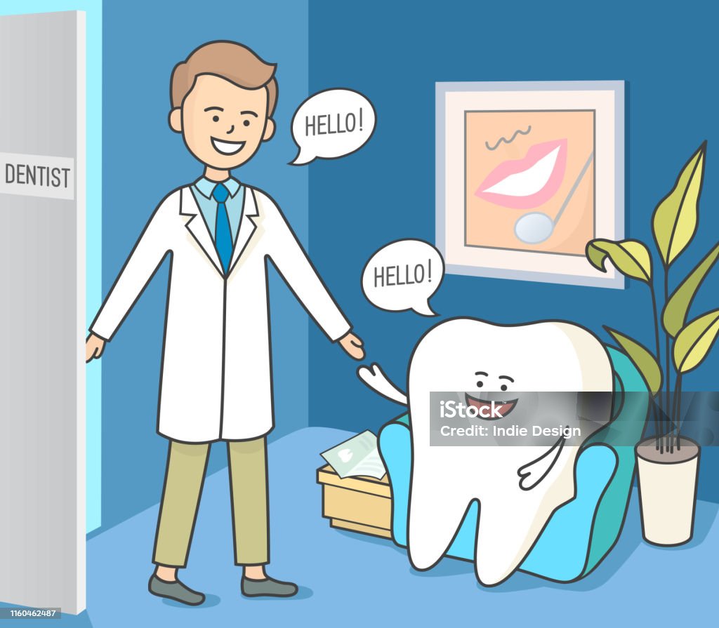 Ilustración de Diente De Dibujos Animados Y Dentista En La Recepción De La Odontología Acogedora Sala De Espera Dental y más Vectores Libres de Derechos de Dentista - iStock Ilustración de Diente De Dibujos Animados Y Dentista En La Recepción De La Odontología Acogedora Sala De Espera Dental y más Vectores Libres de Derechos de Dentista - iStock