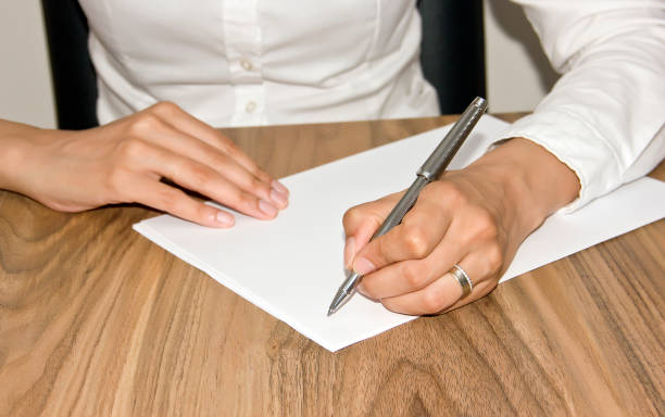 istock Businesswoman contract 1160464461