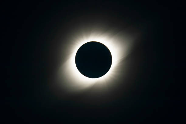 istock The Solar Corona atmosphere layer during Total Solar Eclipse Chile 2019, amazing view of the Sun covered by the Moon during totality phase while the Moon covers the entire Sun an awesome phenomenom 1160469147