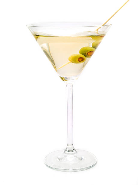 collezione-dry martini cocktail - martini glass foto e immagini stock