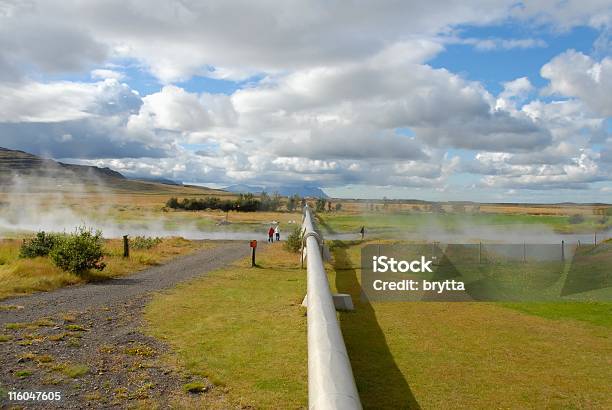 Deiltartunguhver Hot Spring Stock Photo - Download Image Now - Pipeline, Air Duct, Cloud - Sky