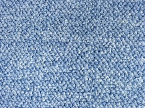 Photo of Blue wool berber carpet texture