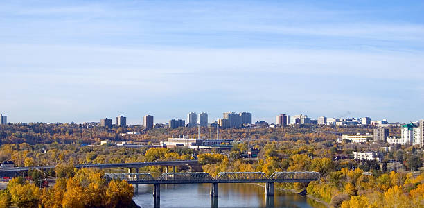 istock Edmonton Looking West down the Autumn river valley 116047880