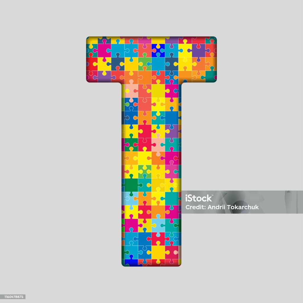 Letter T Think Colorful Letter T