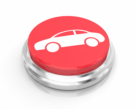 Car Automobile Vehicle Shopping Buy Button 3d Illustration