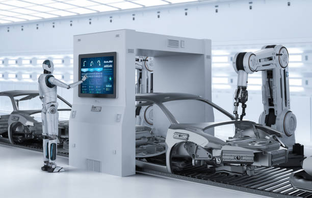 istock Automation aumobile factory concept 1160478999