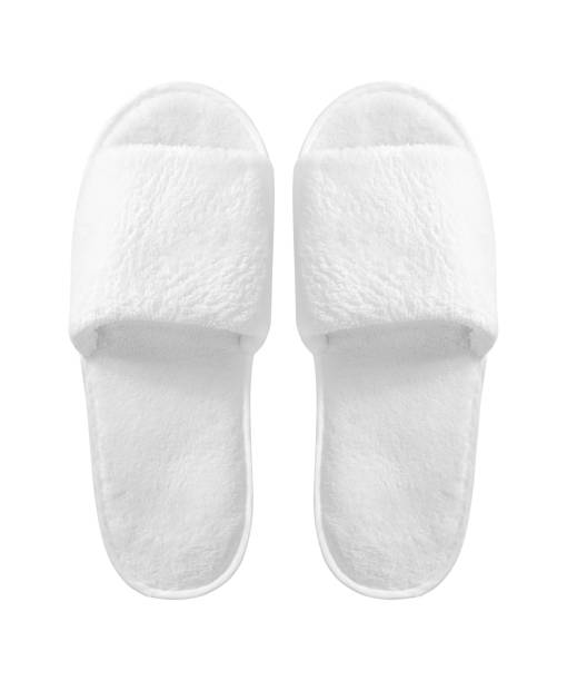 istock Slippers top view isolated on white background 1160479857