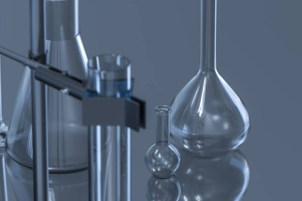 istock Chemical instruments and reagents in the lab, 3d rendering. 1160480029