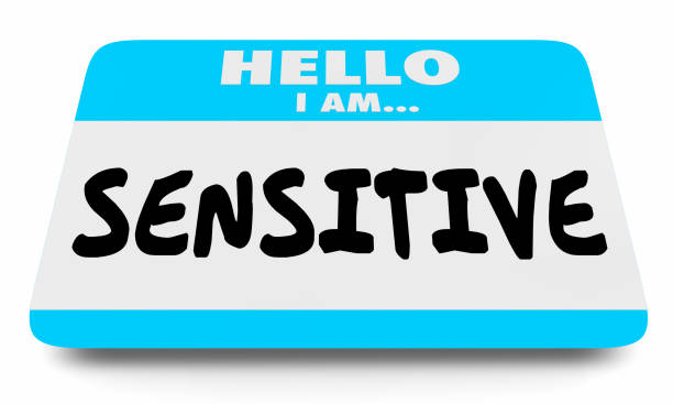 istock Sensitive Hello I Am Perceptive Name Tag Sticker 3d Illustration 1160480135