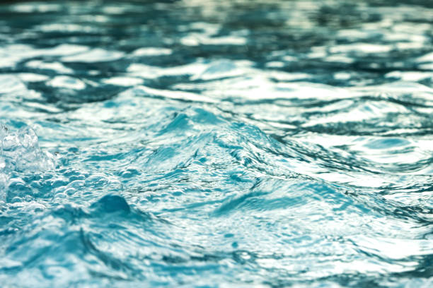 istock Blue clear fresh Water. Spa massage background. 1160492582