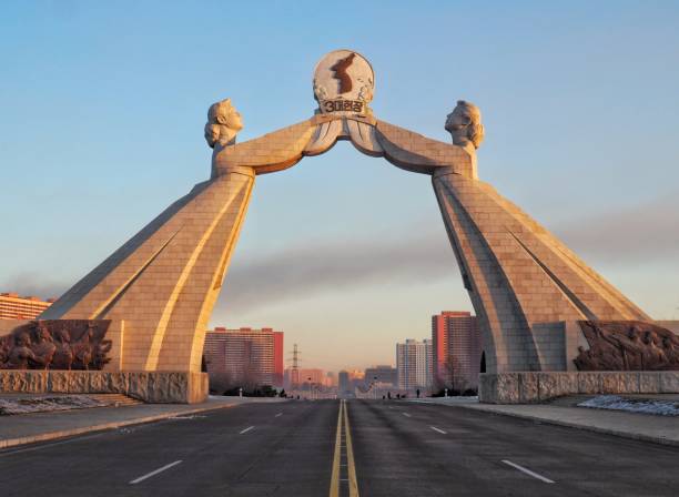 istock Arch of Reunification, North Korea 1160495802