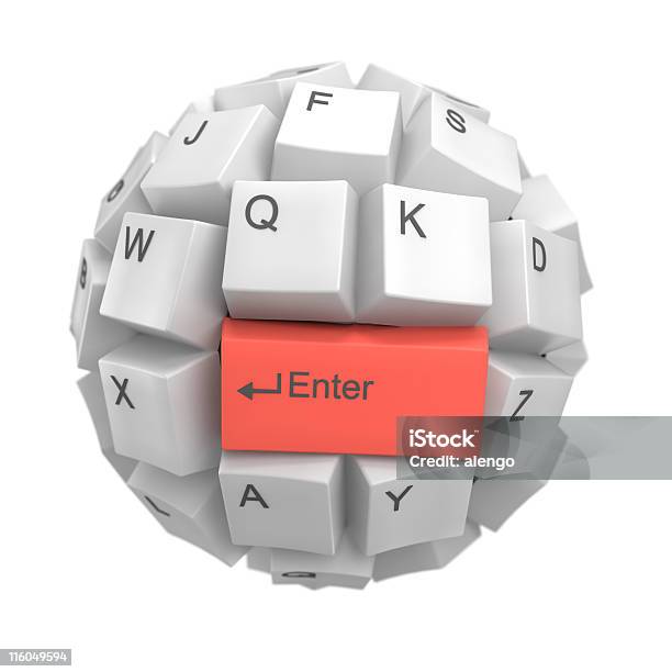 Esfera Do Teclado - Fotografias de stock e mais imagens de Alfabeto - Alfabeto, Computador, Computador Pessoal