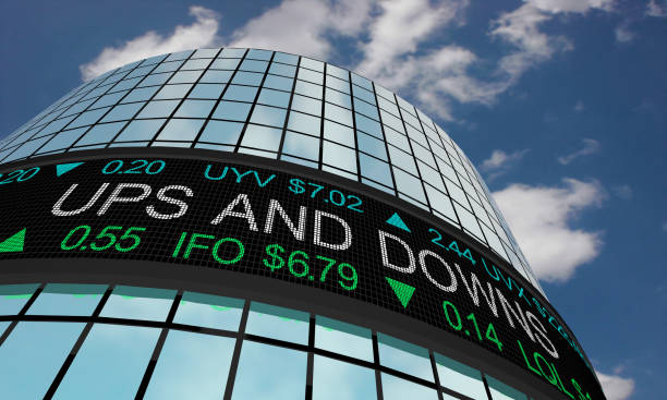 istock Ups and Downs Rise Fall Bear Bull Cycle Stock Market Ticker 3d Illustration 1160500352