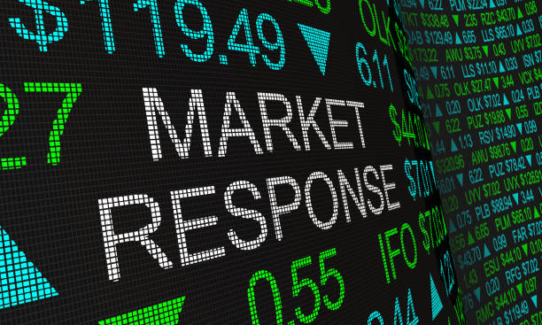istock Market Response Stock Ticker Wall Activity 3d Illustration 1160502020