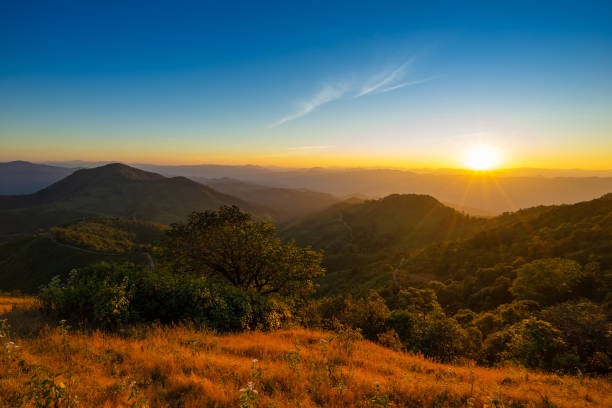 istock Scenic sunset at Doi pui ko, Mae hong son, Thailand. 1160503454