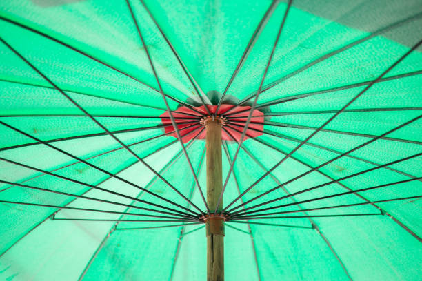istock Close up of Under the green umbrella texture background 1160506049