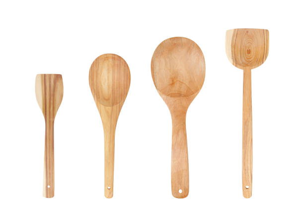 istock Wooden Spoon set Isolated on White Background 1160513213